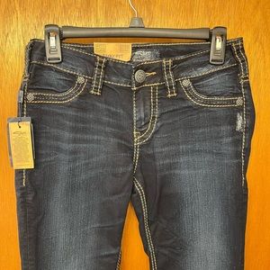BNWT/LADIES SILVER JEANS SZ 27/31